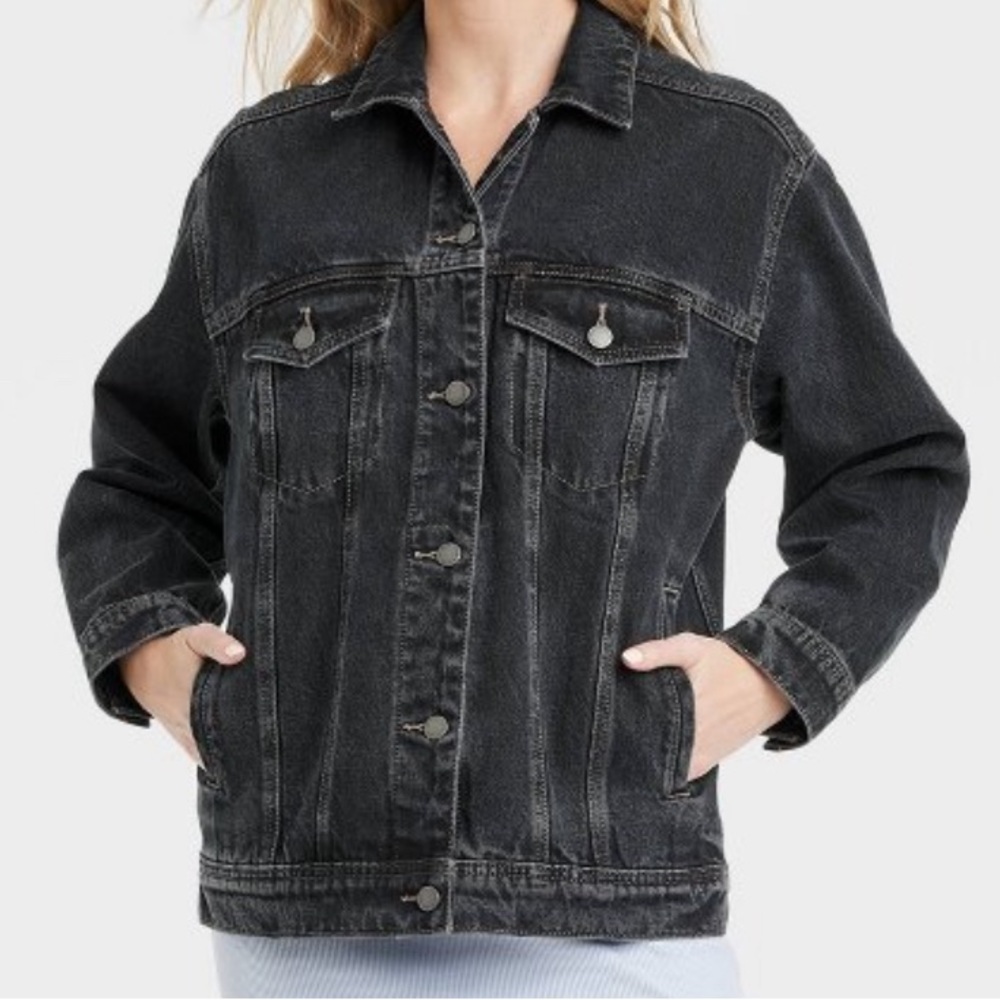 Wild Fable Black Jean Jacket Size XL!